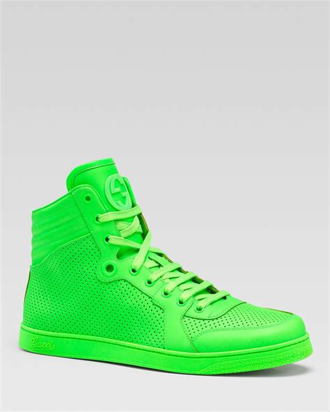 gucci neon high tops|gucci sneakers for women.